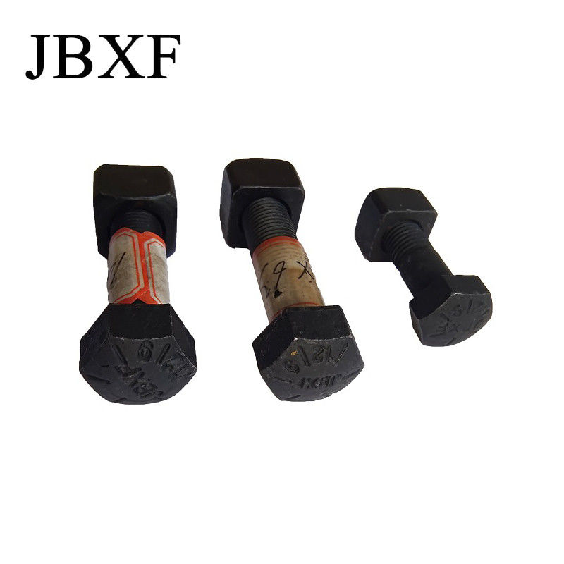 Track Shoe Bolt And Nut M18 EX200-1 Chain Bolt For Heavy Duty Volvo Caterpillar Komatsu Hyundai XCMG Kubota Sany Hitachi JCB Doosan Compatible