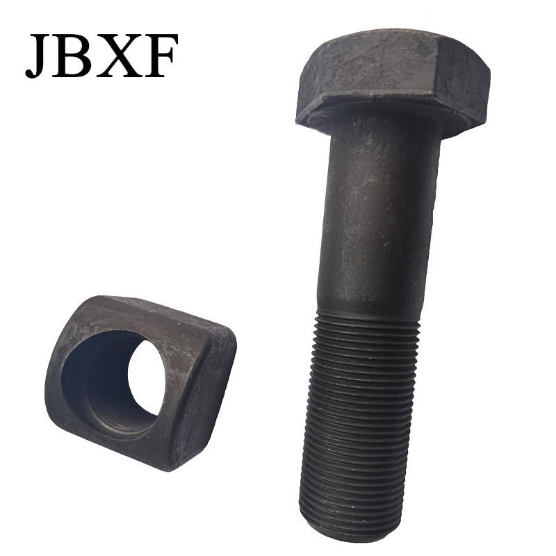 E374 40Cr Track Shoe Bolt And Nuts For Excavator Track Link Chain  For Cat
