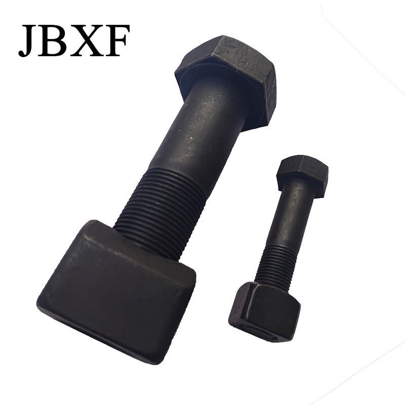 12.9 Grade 40Cr Track Bolt And Nut 9W3361 9W3619 CAT Excavator Track Shoe Bolts And Nuts M20 For Caterpillar