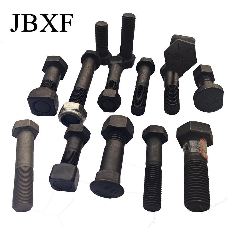 Ex1205 6V9167 Excavator Track Shoe Bolt And Nut  Hex Head style Forging Process