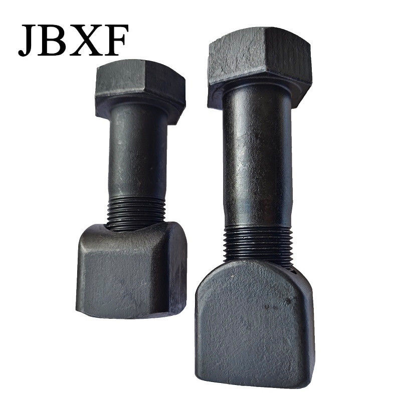 Carbon Steel Excavator Black Blade Track Bolt And Nut M12 M14 M16 M18 M20 M24 M21 M23 Standard Size Grade 8.8 5.8