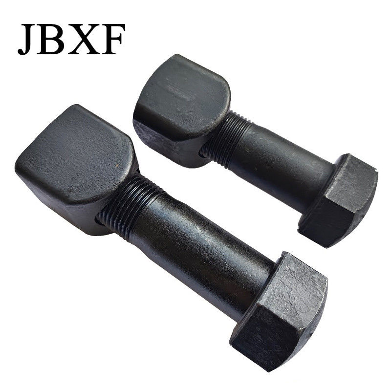 Carbon Steel Excavator Black Blade Track Bolt And Nut M12 M14 M16 M18 M20 M24 M21 M23 Standard Size Grade 8.8 5.8
