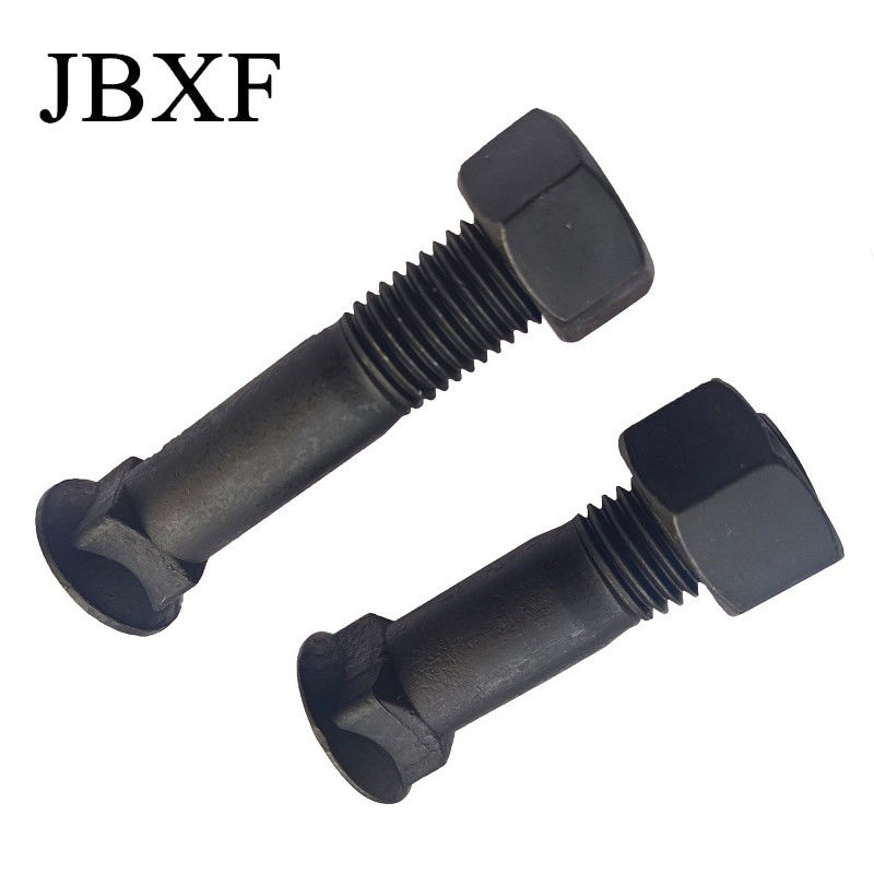 Customization Excavator Plow Bolt Grade 8 Flat Head Plow Bolts  Forging & Casting