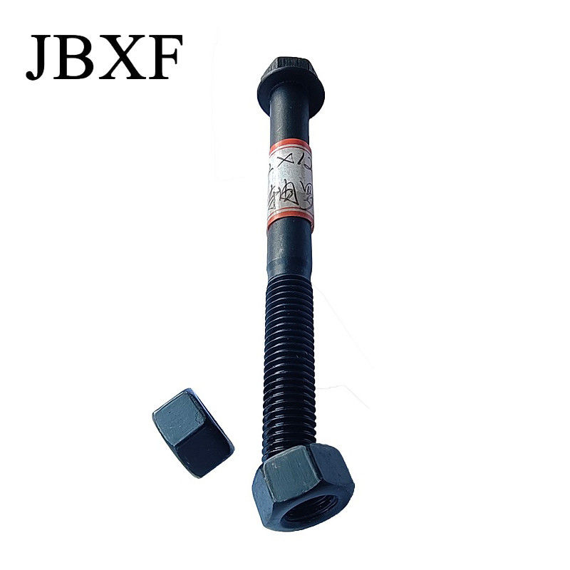 20*220 High Strength Bolts Nuts Screws Bucket Pin Bolts Nuts For Excavator 10.9 Grade Black
