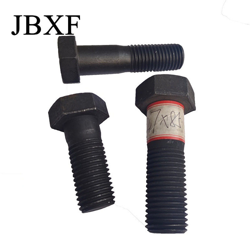 Black Din933 M6/M10/M12/M13 Fasteners 18X80mm 8.8 Hex Head Bolts With 50mm Length Nuts And Tuerca Y Perno