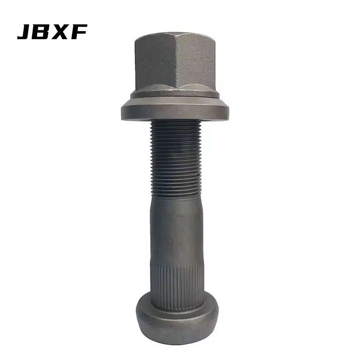 General Truck Wheel Fastener Parts 40Cr Grey Phosphated M22X1.5X110/120 Knurl Hub Bolt Assy