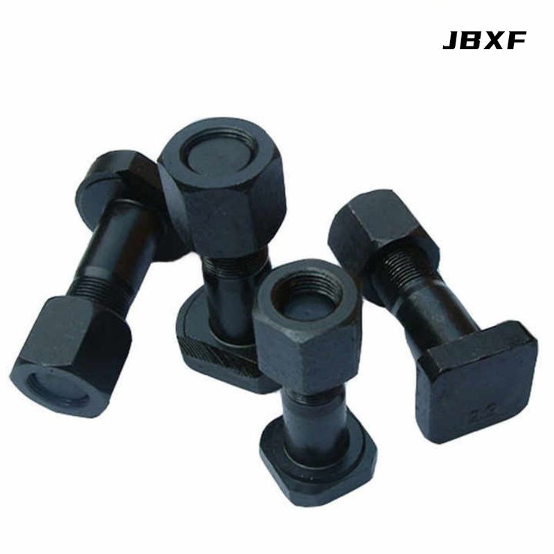 Alloy Steel Anti Rust Excavator Track Shoe Bolts M24X120 For CAT320 / Komatsu PC200